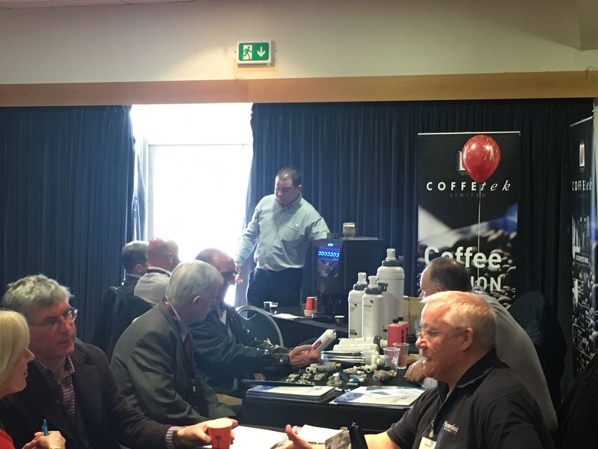 coffetek's tweet photo. @NIVOLtd  Lingfield seminar @jamesallen101 demonstrating how to make the perfect espresso https://t.co/Rj3U4nv8Ef