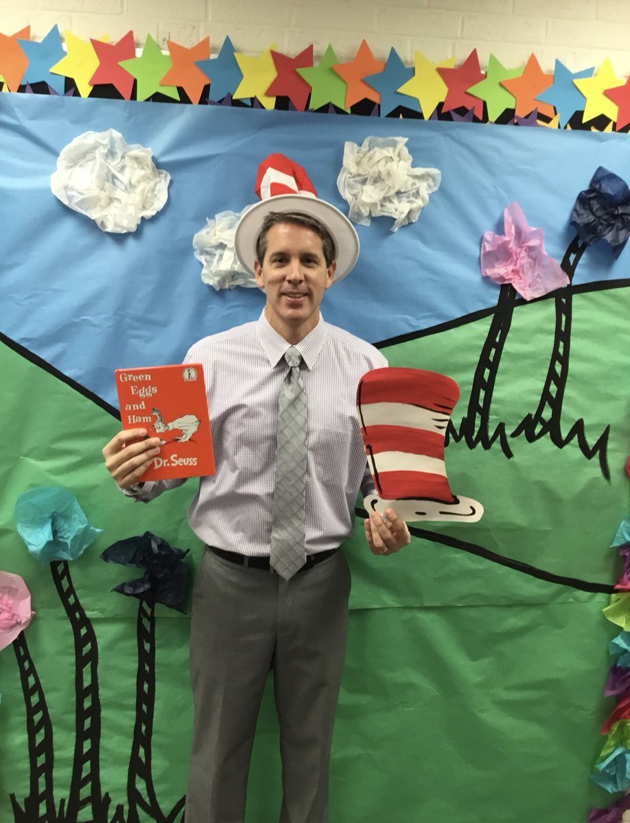 BloomCarrollLSD's tweet photo. Today’s mystery guest reader at BCIS was .... Mr. Haughn, superintendent. Mr. Haughn read one of his favorite Dr. Seuss books.... Green Eggs and Ham! Stay tuned to see who tomorrow’s mystery guest reader will be! 📚 #bcwows #myohioclassroom #theBCexperience https://t.co/OFCTFdQUQE
