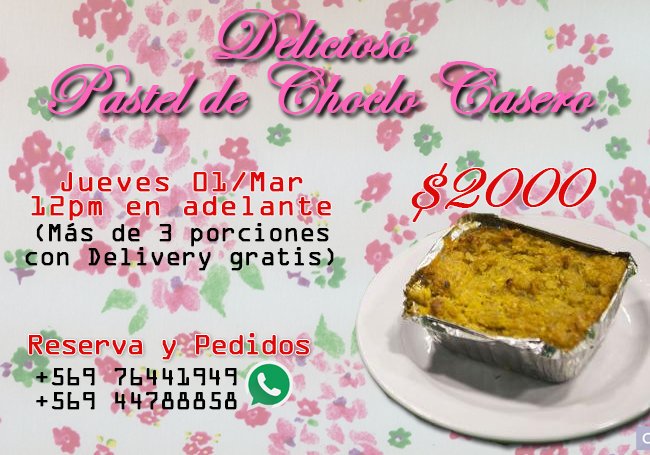 Faithless_Dark's tweet photo. Pasteles de Choclo casero a sólo $2000 pesos. #Iquique #VentadeComida #Almuerzo #PasteldeChocloCasero #RT plis https://t.co/6Q8KYeCDk4