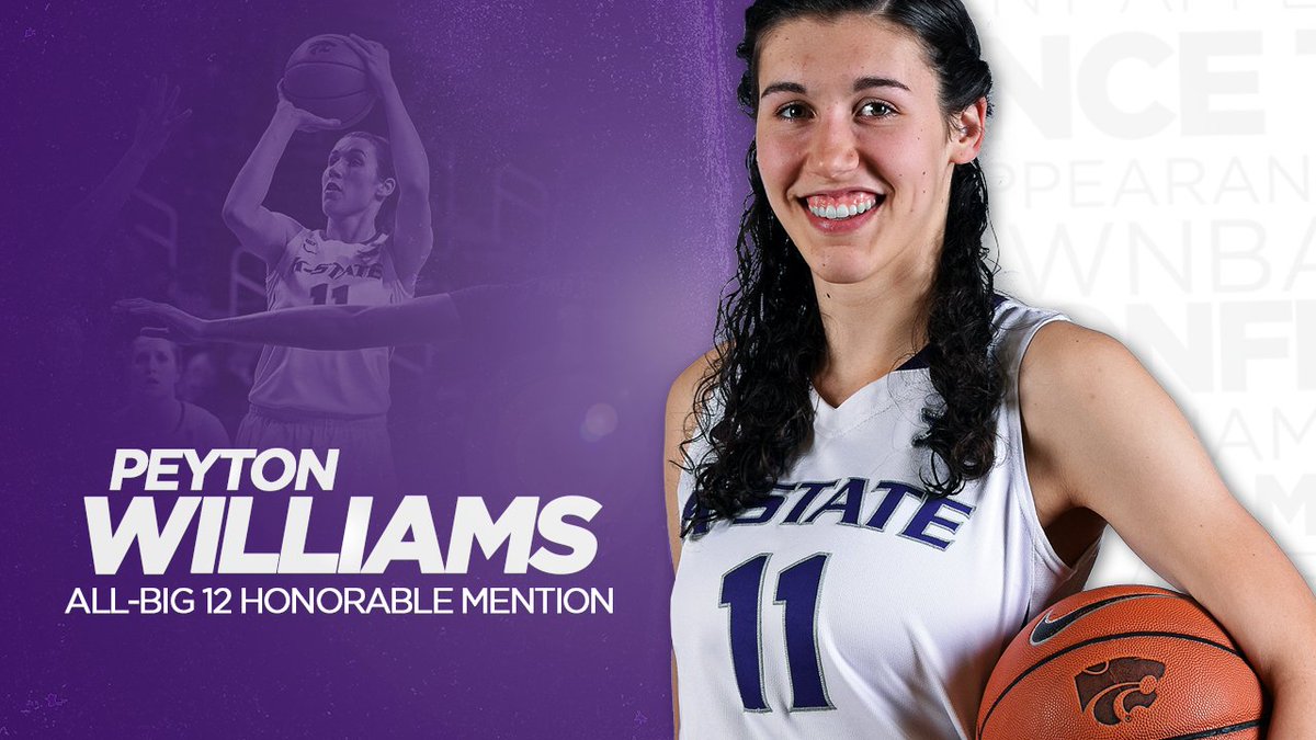 KStateWBB's tweet photo. Kayla Goth > All-Big 12 Second Team
Peyton Williams > All-Big 12 Honorable Mention
Rachel Ranke > Big 12 All-Freshman Team
#KStateWBB places three on All-Big 12 Teams
Congrats to Kayla, Peyton & Rachel!
#50thSeason https://t.co/H8tyZvEVQA