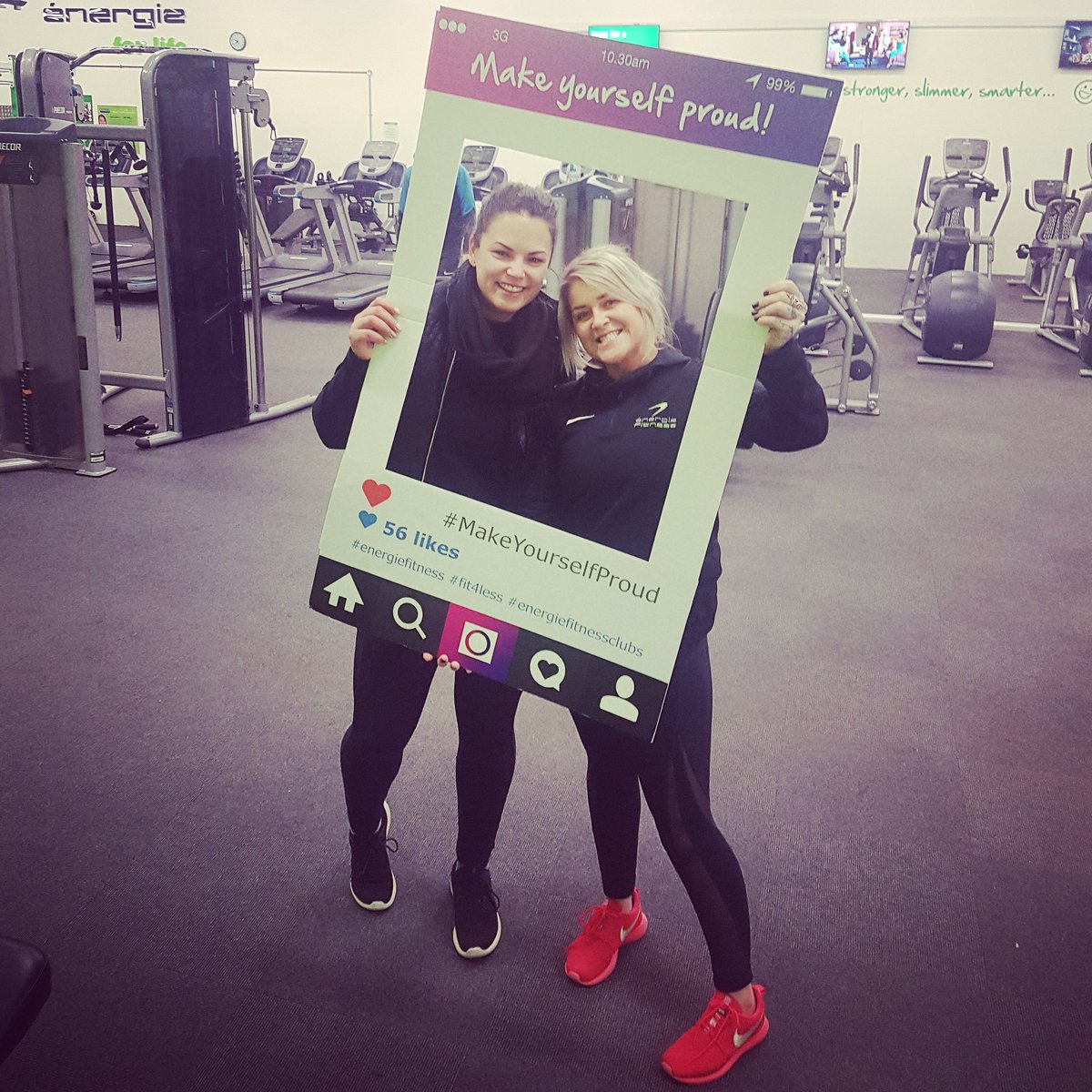 The gaffers 💚 @Lojo85 <a href="/KelsieBrownlie/">kelsie brownlie</a> #makeyourselfproud #fit4less