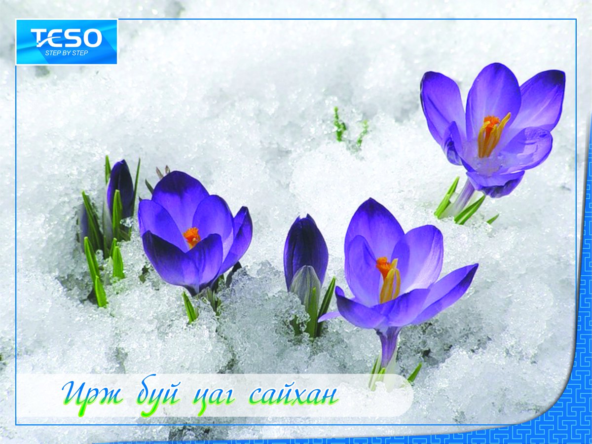 TesoCorp's tweet photo. Сайн байна уу? Гуравдугаар сар минь...

Цас ханзарч 
Яргуй цухуйна
Өдөр уртасч
Амьдрал өрнөнө.

Амжилт бүтээлээр дүүрэн сар байх болтугай https://t.co/cT904hgN6b