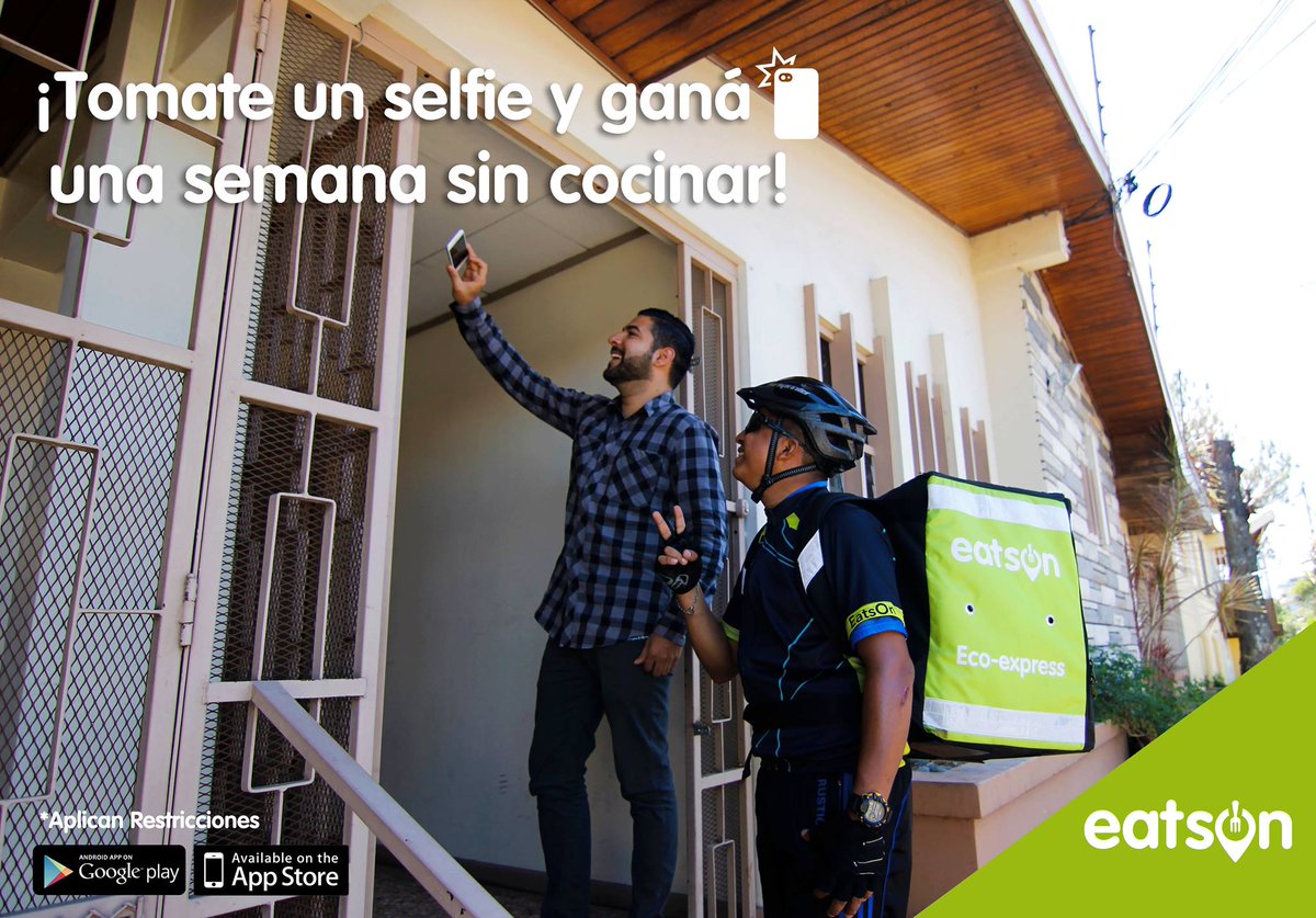 eatsoncr's tweet photo. ¡GANÁ UNA SEMANA SIN COCINAR! 

Eats On te regala ₡ 70,000 en tu monedero virtual para ordenar gratis durante una semana completa. Solo debes ordenar, tomarte un selfie con tu repartidor y etiquetarnos en Facebook o Instagram. #EatsOn Rápido Fácil Ecológico y 100% Costarricense https://t.co/48KA5mCd7J