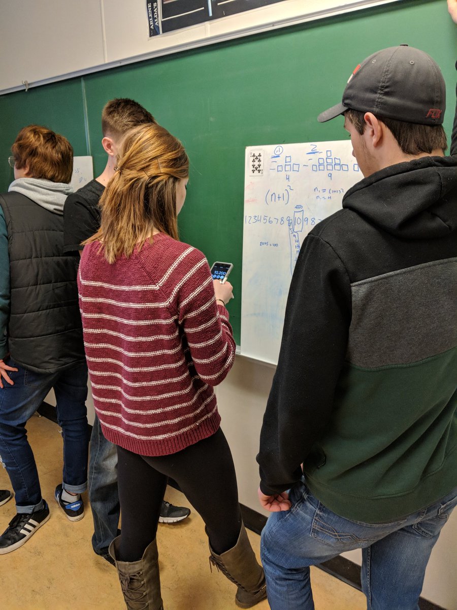 clevermathgirl's tweet photo. Another awesome task. This time I combined a @youcubed task with @pgliljedahl 's #vnps. Lots of fantastic talks and strategies. #buildingthinkingclassrooms #sd22learns #sd22 #mathed #sd22math @joboaler @chaoskeeper11 https://t.co/0INjSTVpb3