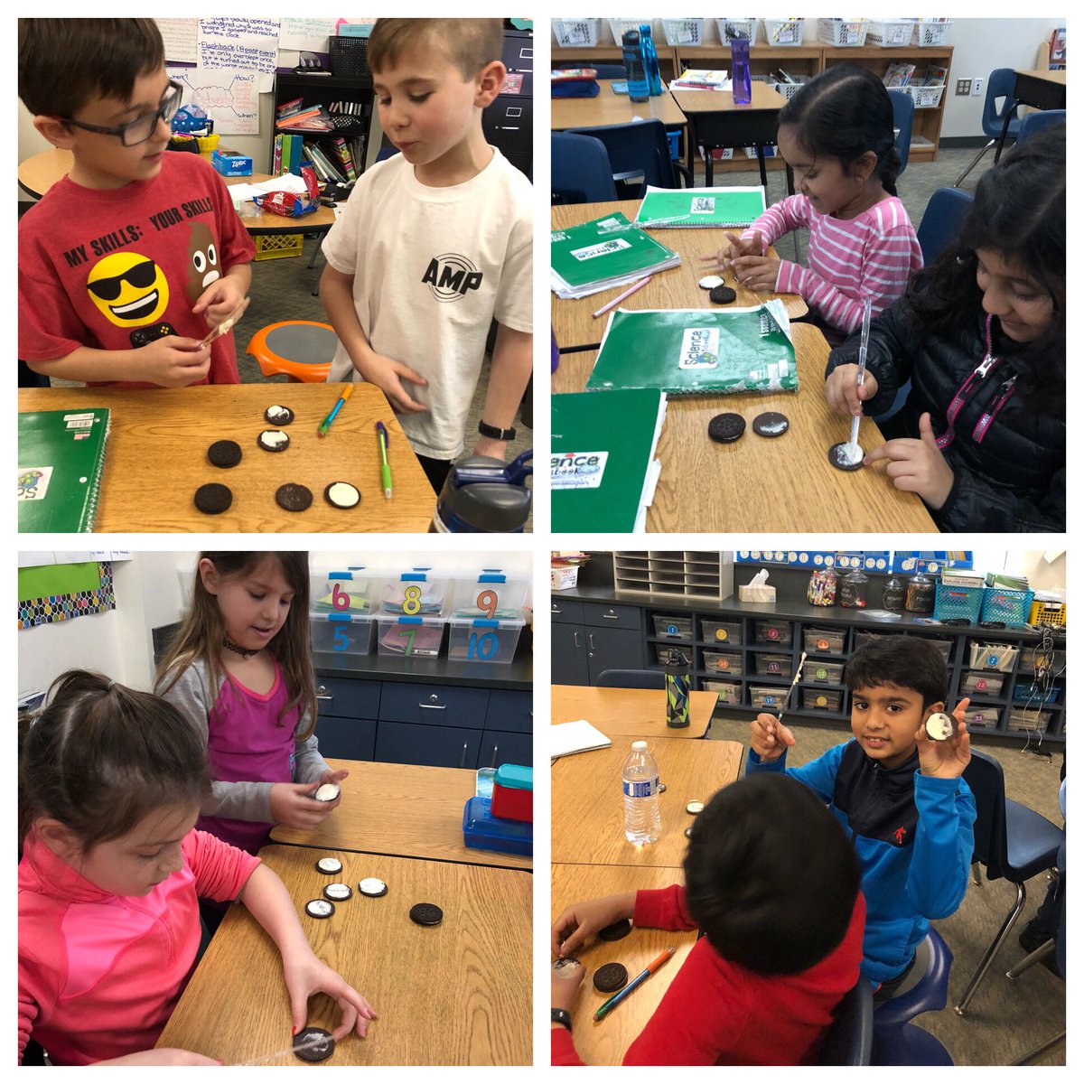 2nd_MrsBerridge's tweet photo. Creating the phases of the moon with Oreos! @Norris_Knights #growingtheirloveforlearningscience#seesaw https://t.co/ZCg3Qg9ohN