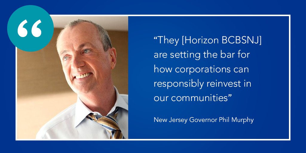 Horizon BCBSNJ on Twitter "“I commend Horizon for reinvesting these