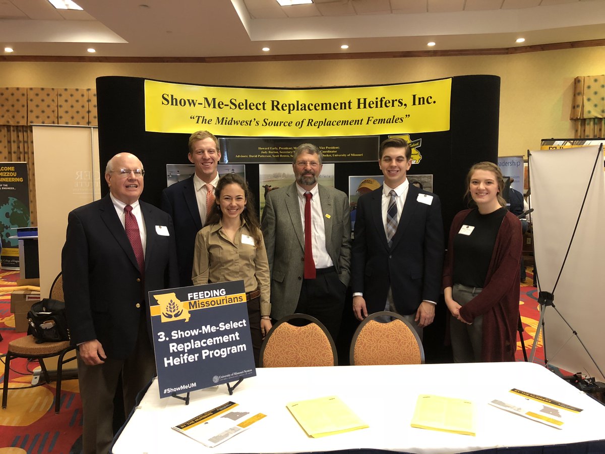 umsystem's tweet photo. Exhibit 3: The Show-Me-Select Program is recognized nationally as a land grant model for translational research &amp; provides cattle producers with tools to enhance reproductive performance, genetic potential &amp; profitability of cowherds #ShowMeUM #moleg #FeedingMissourians @mucafnr https://t.co/sdqdsMbGQa