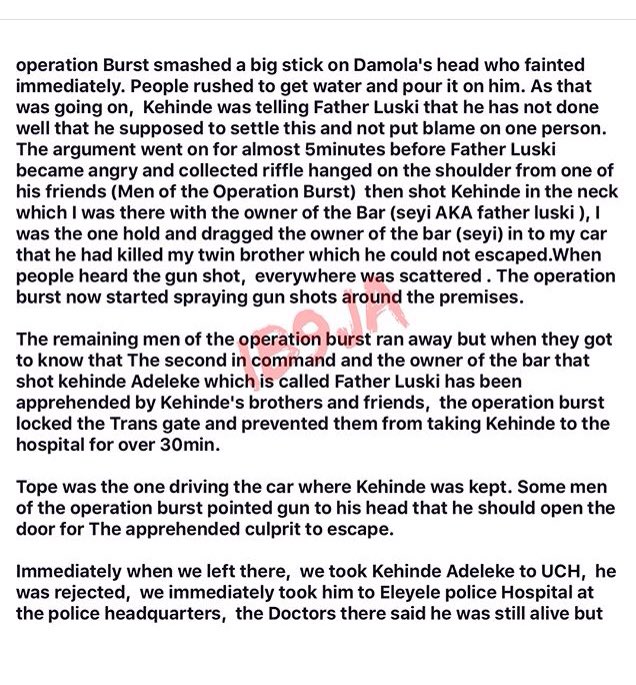 tinuxtian's tweet photo. This is so sad #justiceforadelekekehinde #BBNaija #Channelstv #Netng #lindaikejiblog #omojuwa https://t.co/M6oEVE4WBO