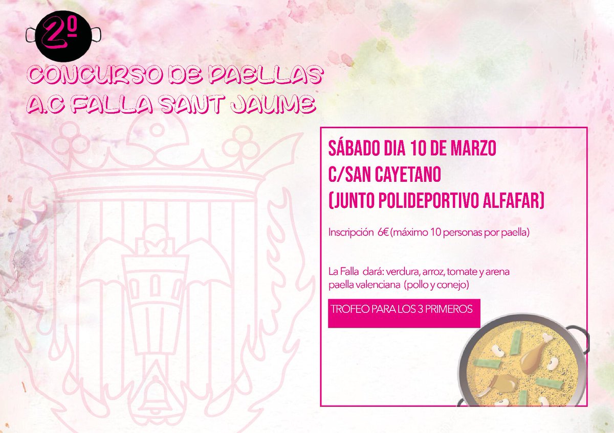 Inscripciones hasta el 8 de Marzo  
!!! Te lo vas a perder !!!