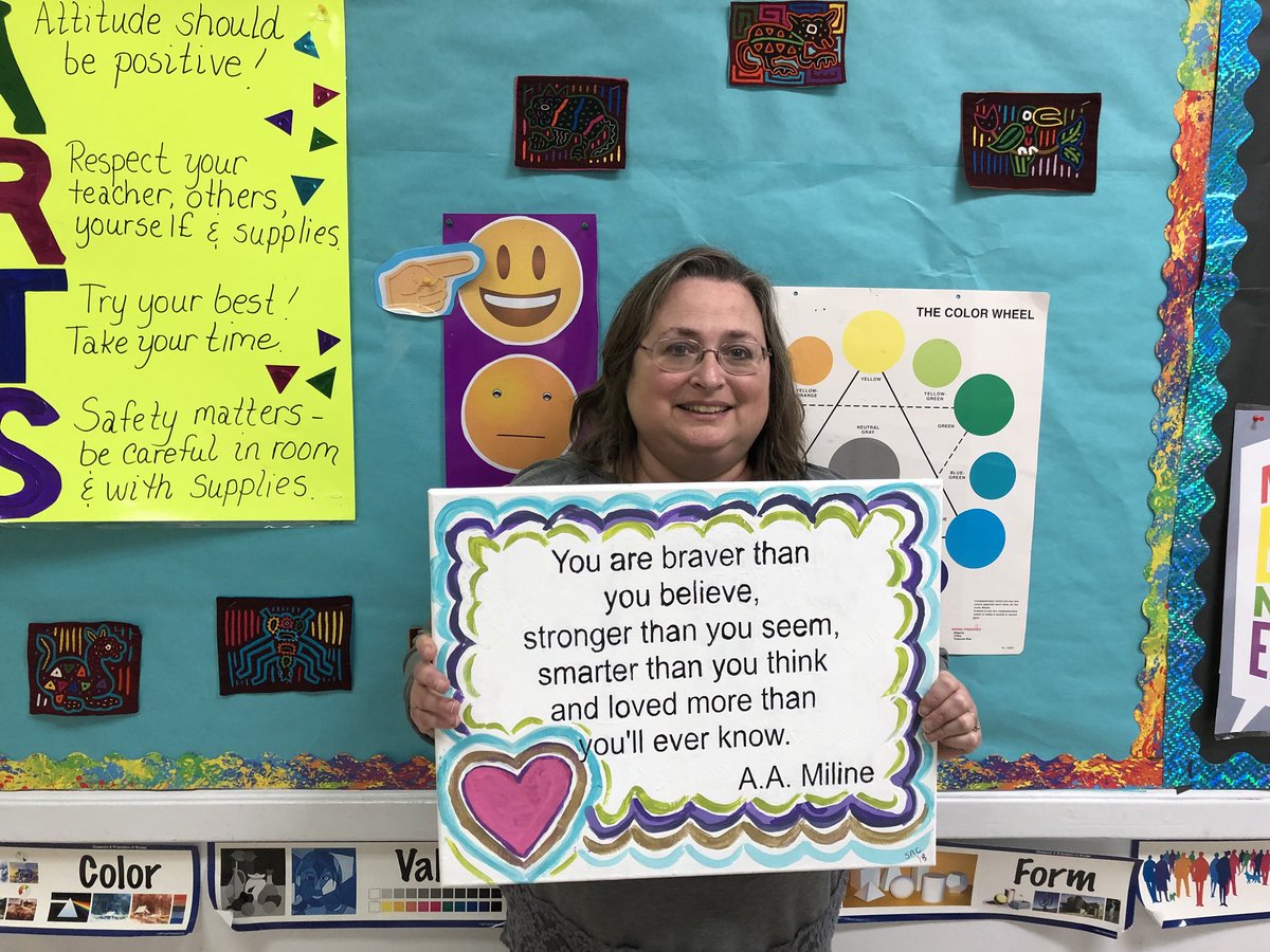 IVESChiefs's tweet photo. We want to thank our art teacher for inspiring our students to create these positive signs for our school. They will be hung up in our hallways for all to see. #IVESChiefs #BeKind #StayPositive #Art https://t.co/LHfs3bZU3j