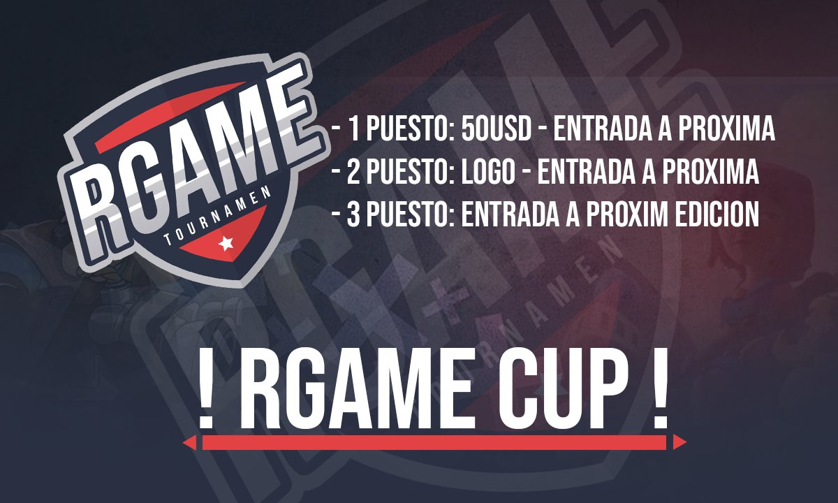 Necesito 40 Rt's para entrar a la @RGameCup , gracias de antemano