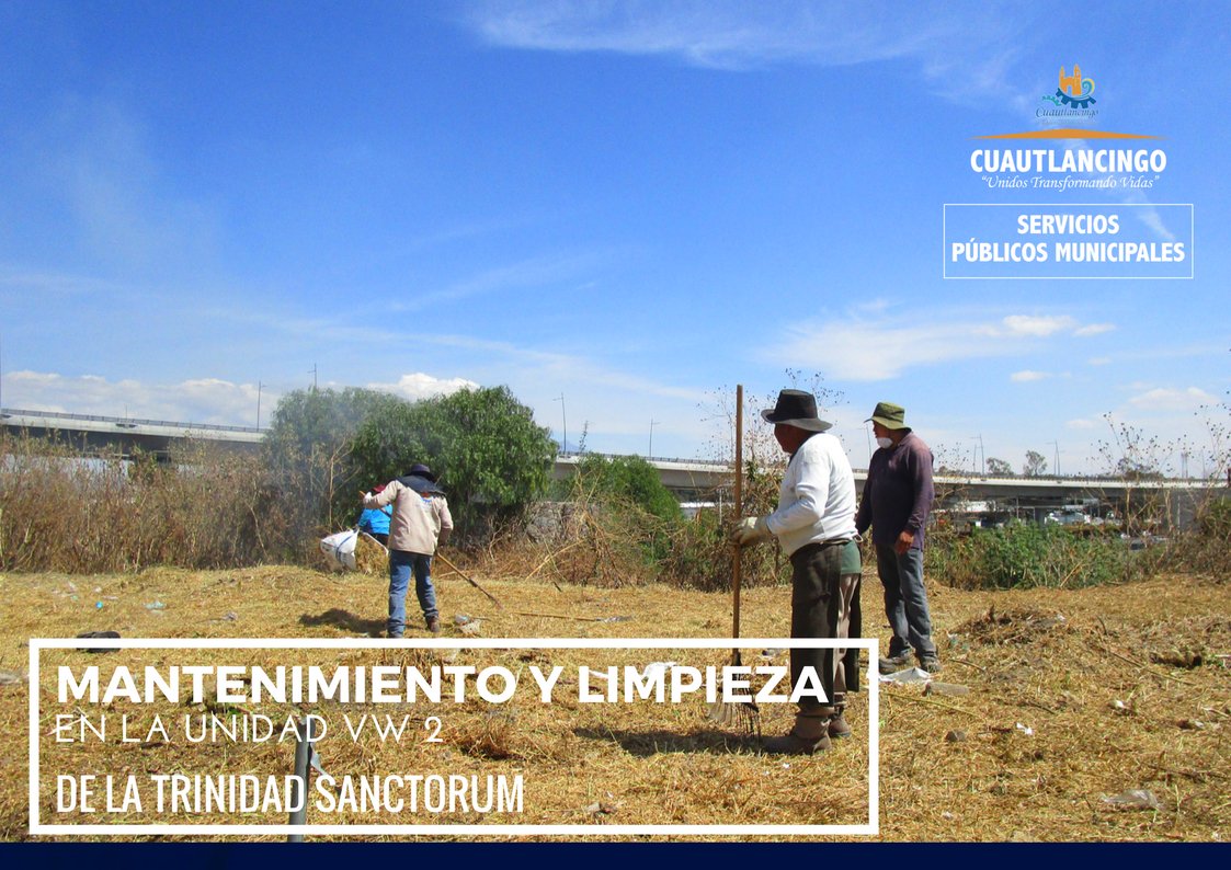 ObrasP042's tweet photo. Con el objetivo de reforestar y en atención a la solicitud de los vecinos, la Cuadrilla de Parques y Jardines realizó trabajos de mantenimiento y limpieza en áreas verdes de la Unidad VW2, ubicada en la Junta Auxiliar de la Trinidad Sanctorum.

#SPMCuautlancingo #Cuautlancingo https://t.co/JVlvrZ0lKy