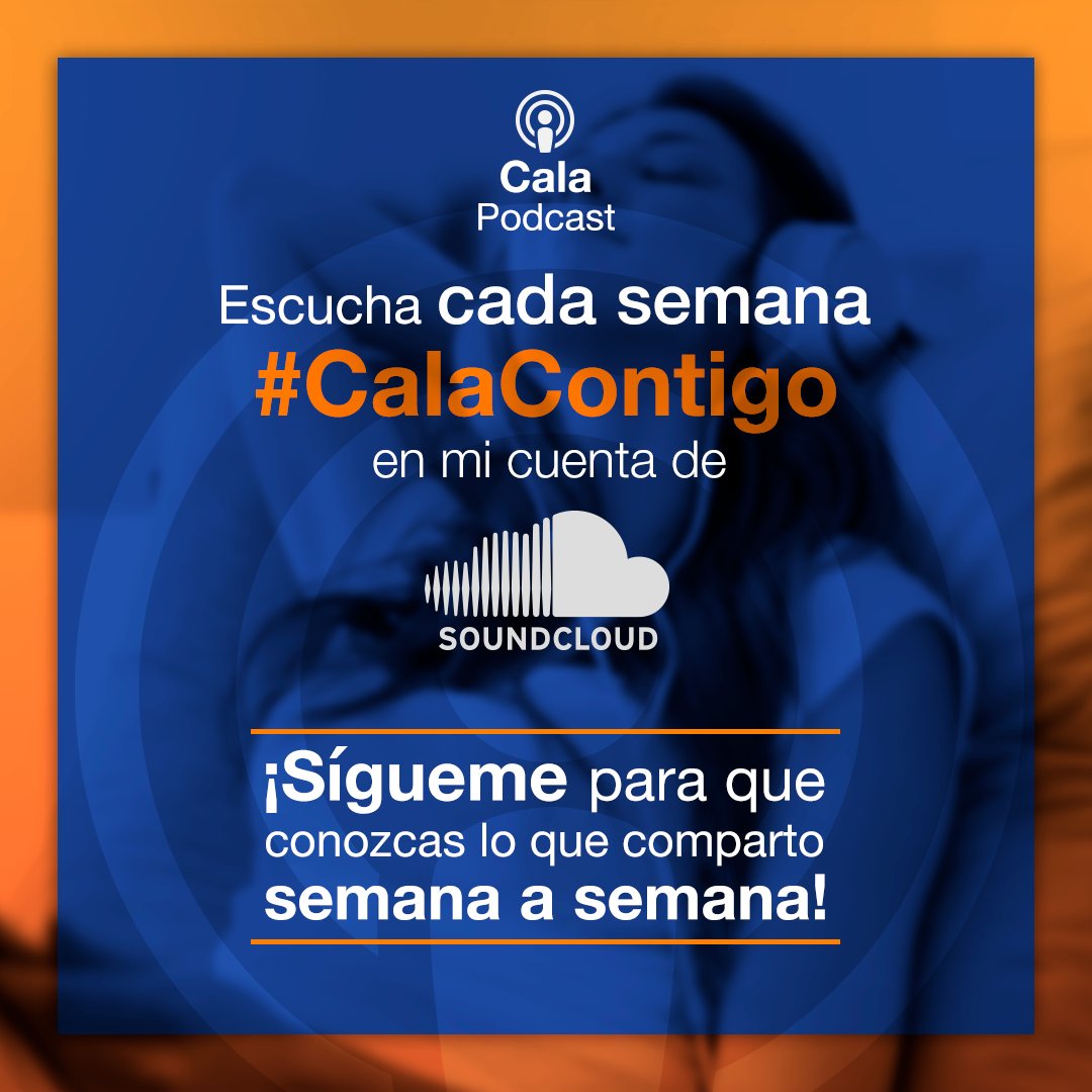 cala's tweet photo. Cada semana desde mi cuenta de Soundcloud te comparto mi #CalaContigo que son distintos audios de temas inspiracionales, liderazgo y bienestar, para que tengas herramientas y subir al siguiente nivel en tu vida. >> https://t.co/lDeS1oDtUL https://t.co/yN0Q7CctwM