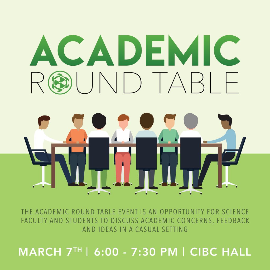 MacSci's tweet image. Science is changing and the way we teach science changes every year too! The Academic Round table is an opportunity for you to sit down with professors in the Faculty of Science and discuss feedback, ideas, and academic concerns.

Event Page: buff.ly/2FaTC5O