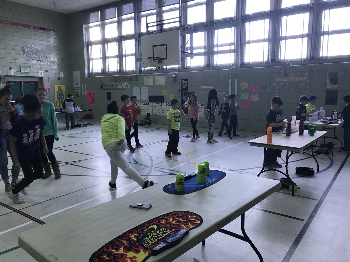 MDstackers's tweet photo. Stacking Stations at practice today... head-to-head relays, timed relays, doubles, and individuals. @PerryHallES #GatorStackers https://t.co/4Yceg4vLuy