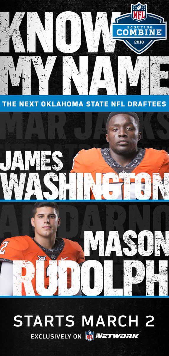 OSUAthletics's tweet image. Almost time to hit the field.

 📺 Fans can watch the #NFLCombine live on @nflnetwork beginning Friday at 8 a.m. CT. #okstate