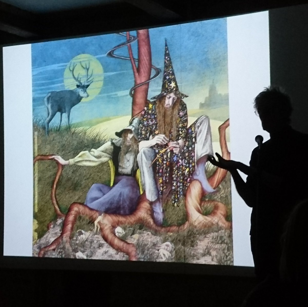 ManicMinotaur's tweet photo. Amazing talk by prolific illustrator Alan Baker tonight, for the Brighton Illustrators Group @bigillustrators. A mega-successful career spanning 40 years. Check his work out here https://t.co/oRD2hUBpIp #illustration #Brighton #btnetsy #BrightonHour #Brighton_illustrators https://t.co/wuwT0pxd8q