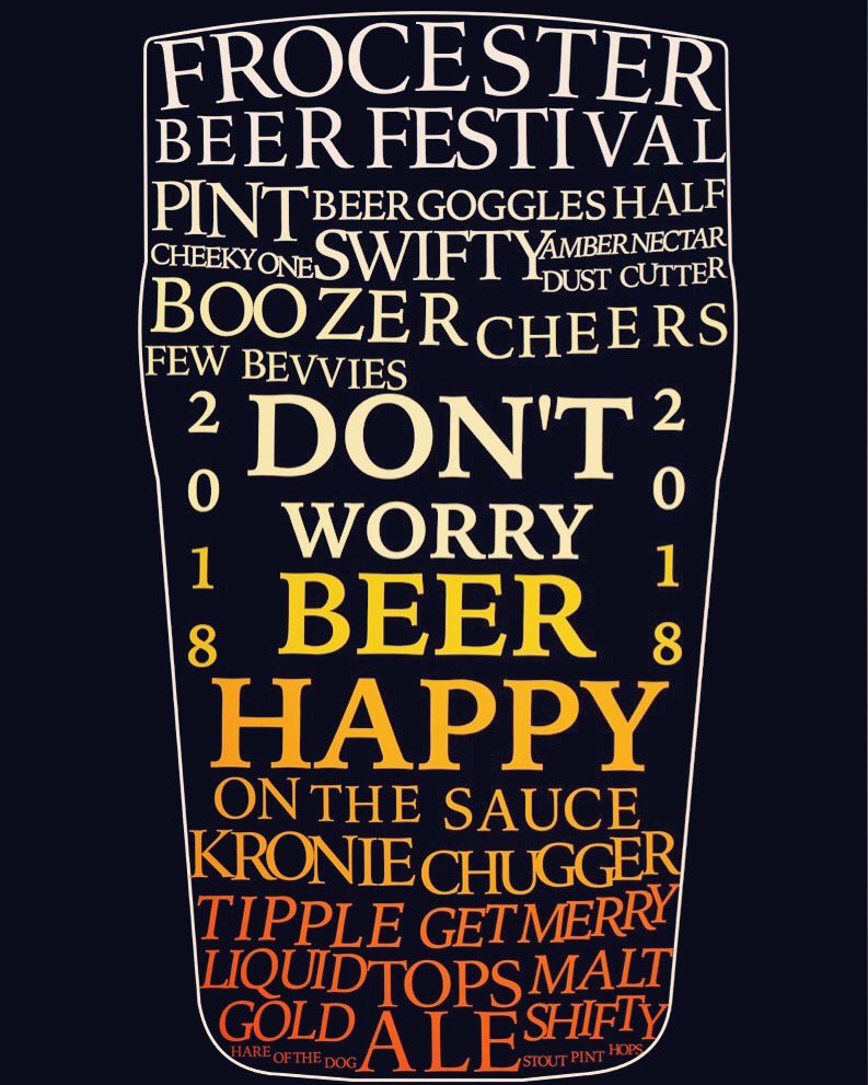 frosbeerfest's tweet photo. 🍻'Don't worry BEER Happy' 🍻#FBF2018 tickets on sale soon! #beerfestival #gloucestershire #augustbankholiday #whoneedsthefringeanyway https://t.co/sqC9TNBr1i