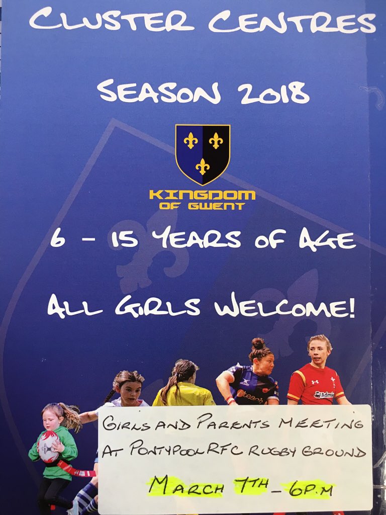 WE'RE BACK FOR 2018! Drop in Weds 7th March to register your interest as a player, coach or helper <a href="/PontypoolRFC/">Pontypool RFC</a> 6-7pm! #JoinTheArrows #GirlsRugby 🏹