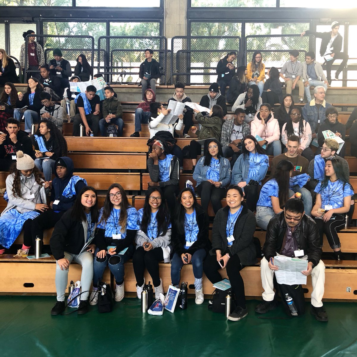 SpareTheAir's tweet photo. Thank you to all who attended #YESConference2018! Hundreds of students from all over the Bay Area made this event a great success. Students discussed how to improve air quality, stop climate change and work toward a better Bay Area. @YES_conference https://t.co/SDrMy1ipDi