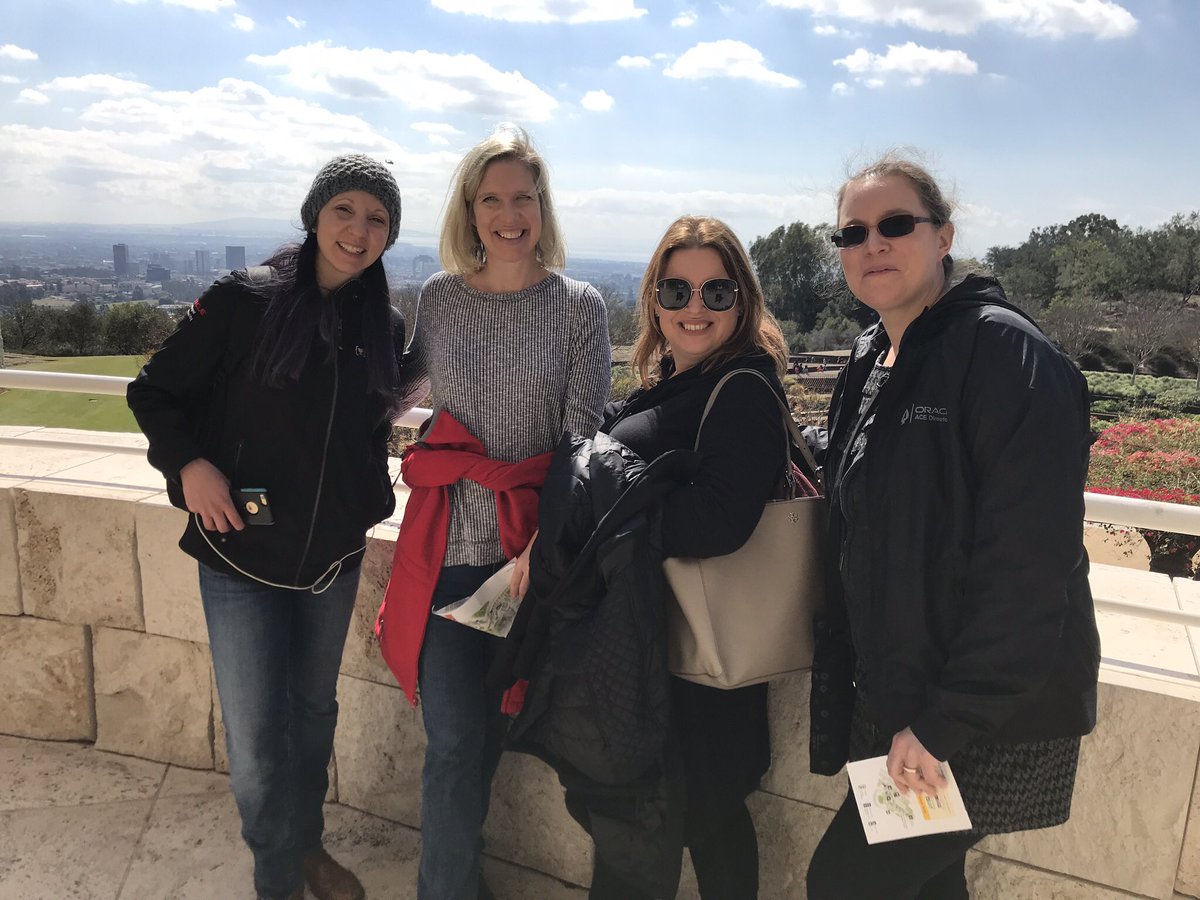 jen_s_nicholson's tweet image. Fun trip to the Getty Center after #OracleCode LA with @dev_champions  @oracleace and #odevcommunity