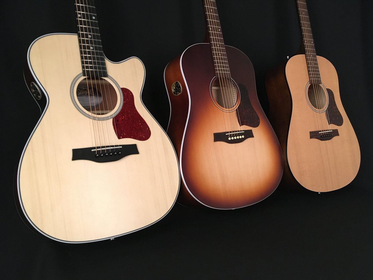 Which new-for-2018 Seagull guitar are you most excited to try out? 🎸

Pictured from left to right: the Maritime CH SWS CW QIT, the Entourage Autumn Burst QIT, and a revamped classic: the S6 Original?