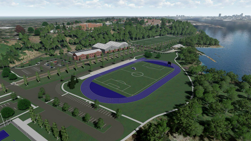KGWNews's tweet photo. Photos: New University of Portland waterfront campus, artist renderings https://t.co/z3SzTzUMTs https://t.co/TD9NS54aLg
