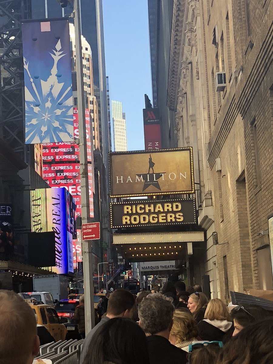 jmsparx's tweet photo. Finally saw @HamiltonMusical on Broadway.  Well worth all the hype. https://t.co/0GkSIaK8dC