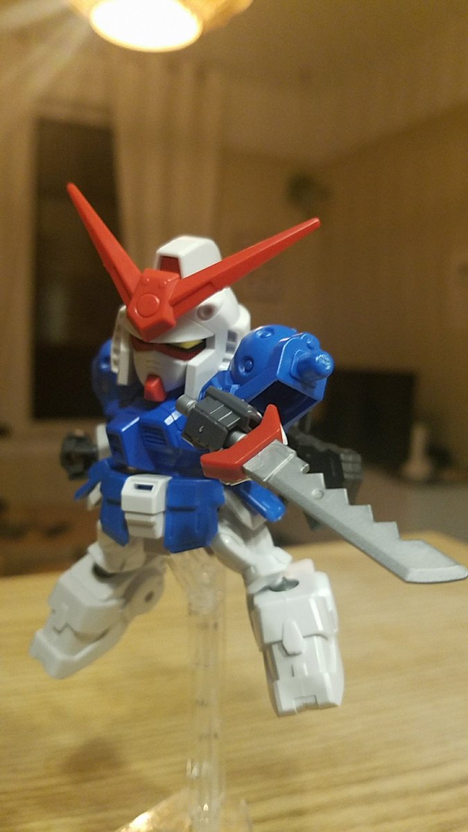 Lazer2128's tweet photo. New work in progress. SD Captain Gundam kitbash. https://t.co/zrsJ2UOYvi