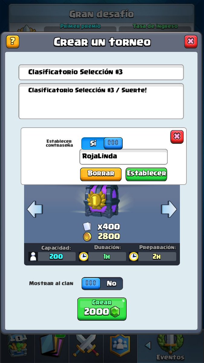 SelChileCR's tweet photo. Comunidad!, compartimos los datos de nuestro 3er torneo clasificatorio, esperamos la misma participación que los anteriores.

Destacar que el de hoy clasifican LOS 3 PRIMEROS LUGARES!, ya que es de 2000 gemas. 

Los esperamos en la transmisión de @SecryGamer 

Suerte a todos!🇨🇱 https://t.co/sb0ZH4mEMF