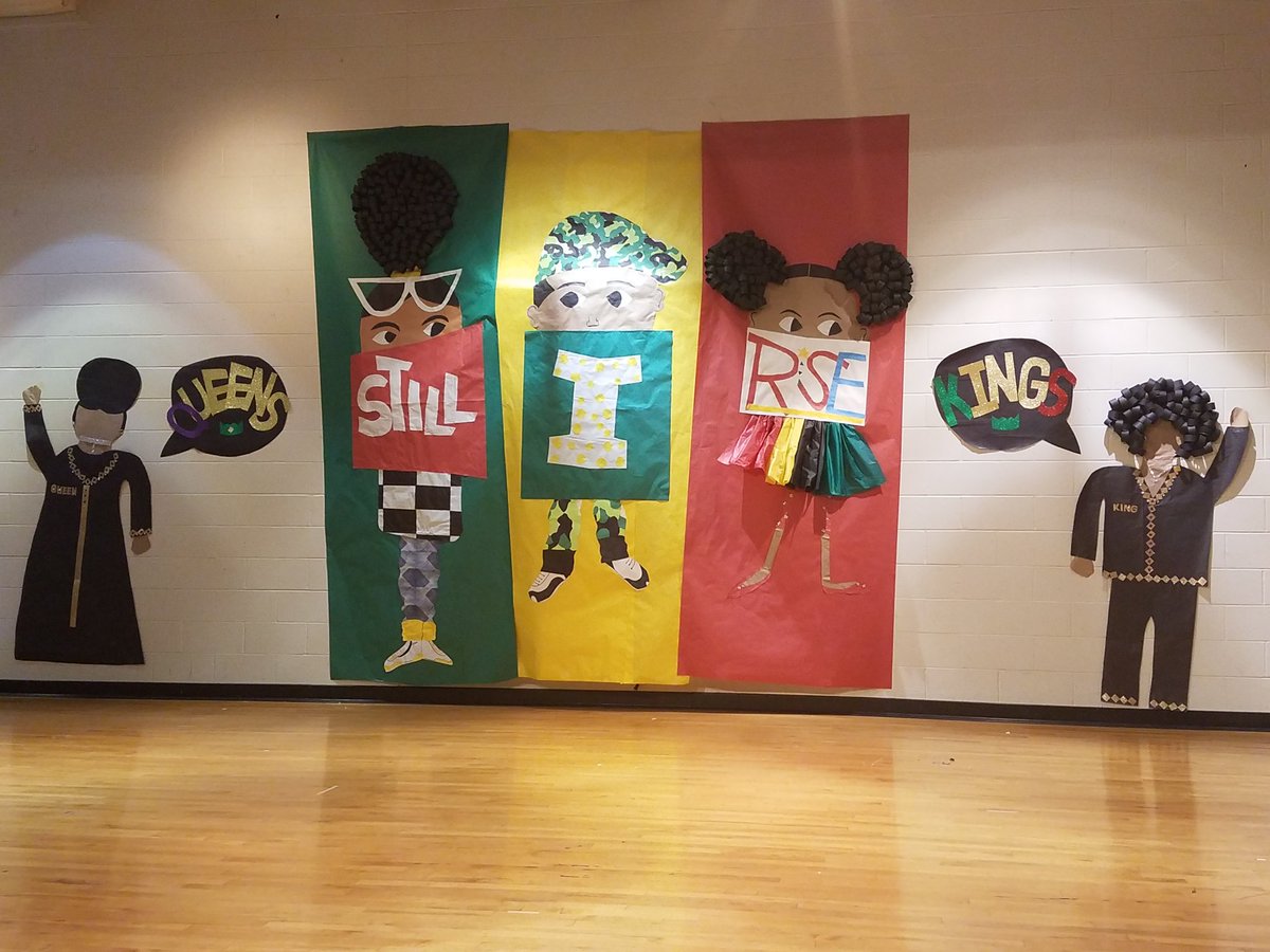 superNSC's tweet photo. Love the stage artwork! Celebrating our heritage... "Still I Rise!" @NormandySC1 @superNSC #NORMANDYSTRONG https://t.co/wY0iysPBKc