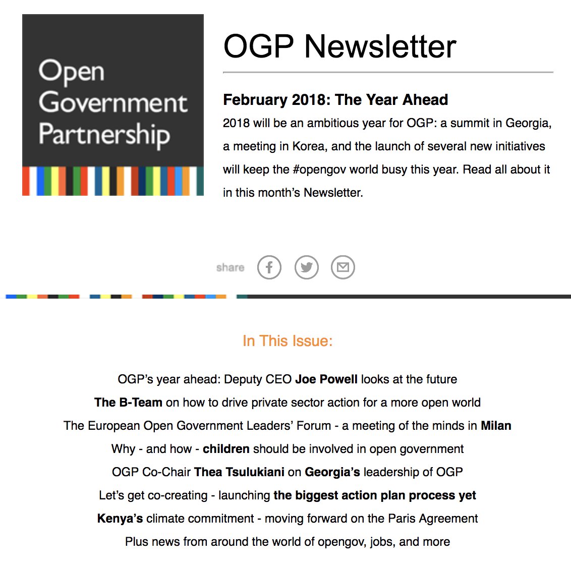 Open Gov Partnership On Twitter Check Out The Latest Ogp Newsletter To Read About What The Opengov Community Has Been Up To From The Role Of The Private Sector In Transparency To