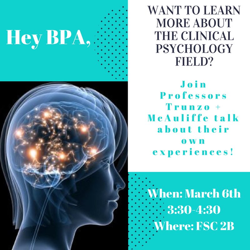 Hey psych students don’t miss out in this amazing oppurtunity next Tuesday! Hope to see you there!