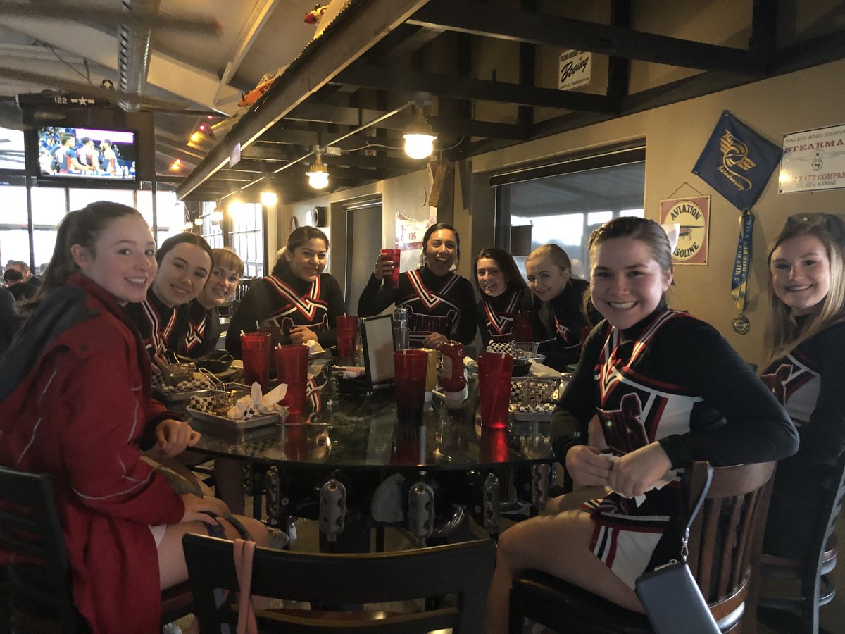On our way to cheer on the <a href="/EHSLadySpartans/">EHS Lady Spartans BB</a>  #EmporiaProud  #TeamEHS