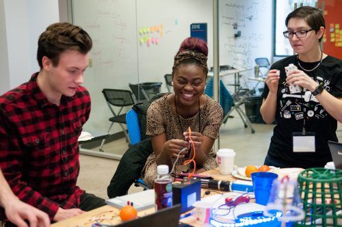 BoiseState's tweet photo. #BoiseState recently participated in Invent for the Planet, the global innovation challenge that asks students to spend 48 hours trying to solve problems that affect communities around the world. Co-host by @VentureCollege_ + @BSUEngineering https://t.co/2DpDhB0us7 #IFTP2018 https://t.co/vvOBzY7EVn