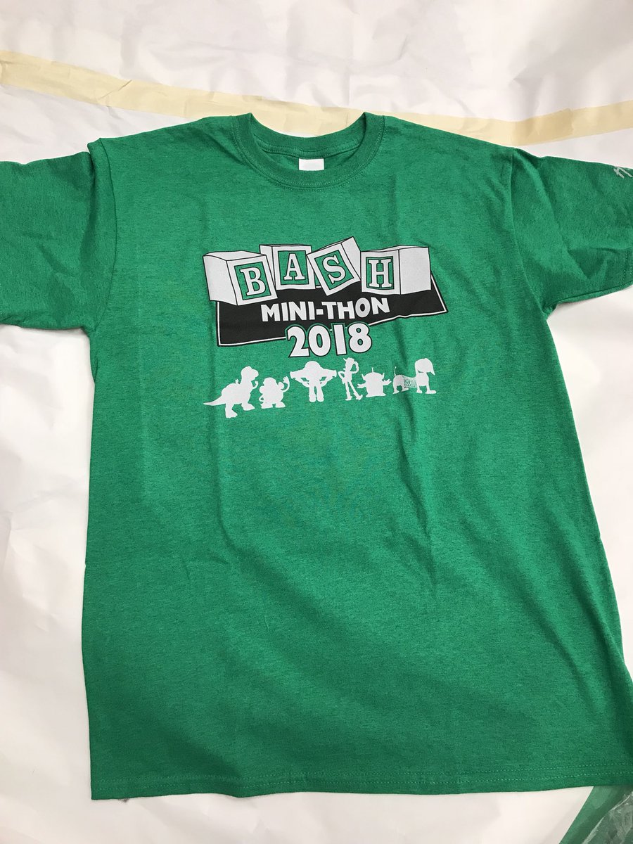 BASHMiniTHON's tweet photo. T-SHIRT PICK UP TOMORROW MORNING IN ROOM 419! DOORS OPEN AT 7:10!! #BASHFTK18 https://t.co/0zAIHnagL2