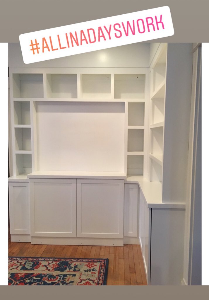 LifeStyled_Co's tweet photo. We got after it today ๐๐ป #day2progress #customcabinetry #wevebeenMIA #butwereBACK https://t.co/oEE6haQ9HZ