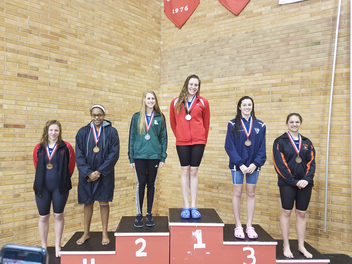 BloomAthletics's tweet photo. Girls 200 Yard Freestyle Hanna Everhart takes 1st with a pool and district 4 record time of 1:48.9 and Emma Steely took 6th https://t.co/zpGq1rXzuy