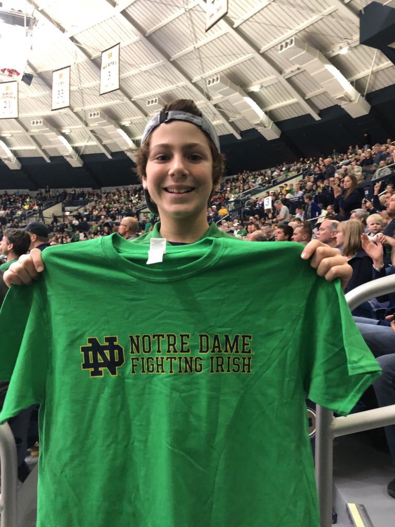 MarkNaman's tweet image. Thanks for the shirt @FightingIrish @NDmbb. Go Irish beat Panthers! #IrishVision