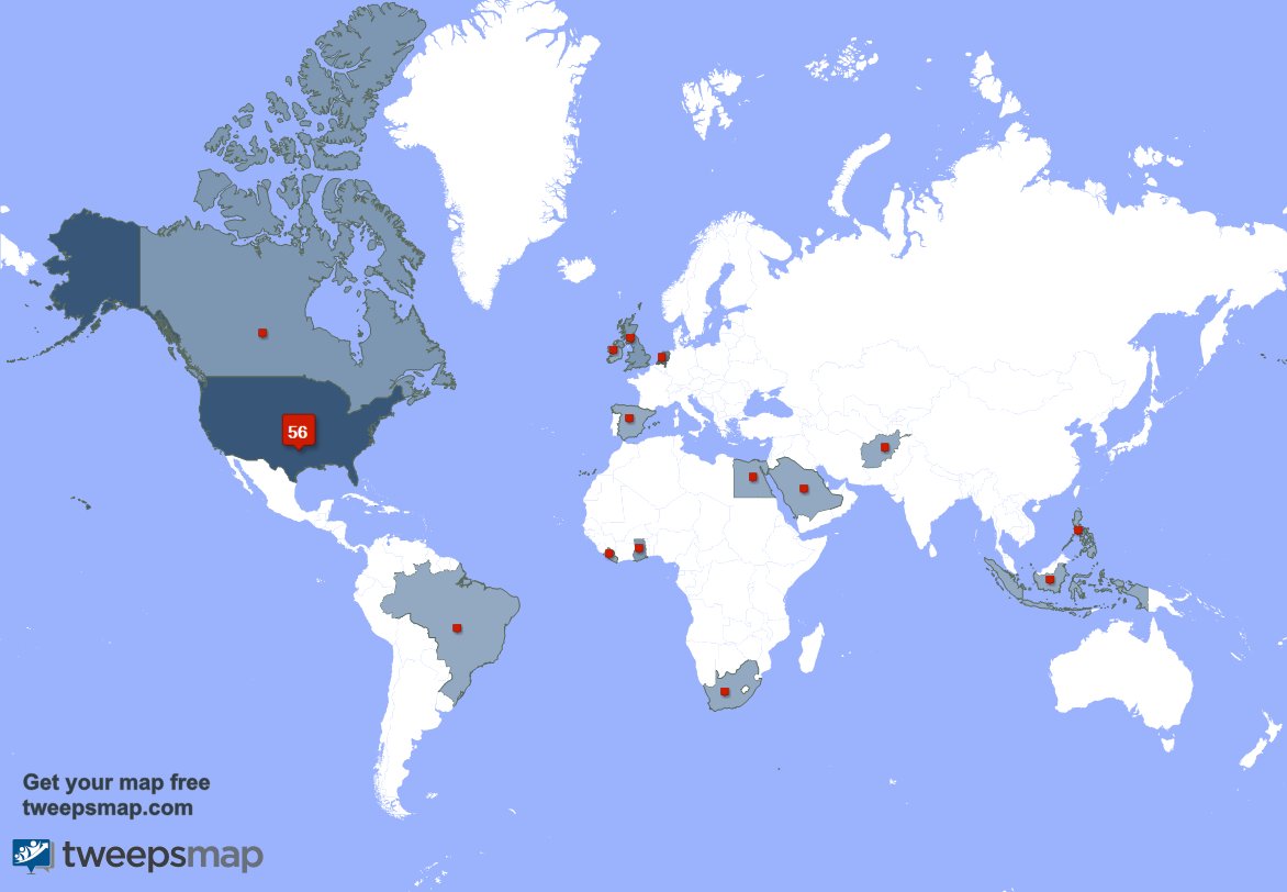 xhellabella's tweet photo. My followers are in USA(54%), Netherlands(7%)... Get your map too: https://t.co/yGlBec62gz https://t.co/iyeScpO9Ye