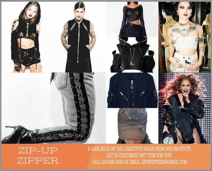 zipupzipper's tweet photo. A look at this past years amazing fashion designers work! Want to customize your item and order in bulk? 
Email us what you need: zipupzippers@gmail.com. We'll respond with lead time and pricing within 24hrs. https://t.co/JtMSDoS4PT