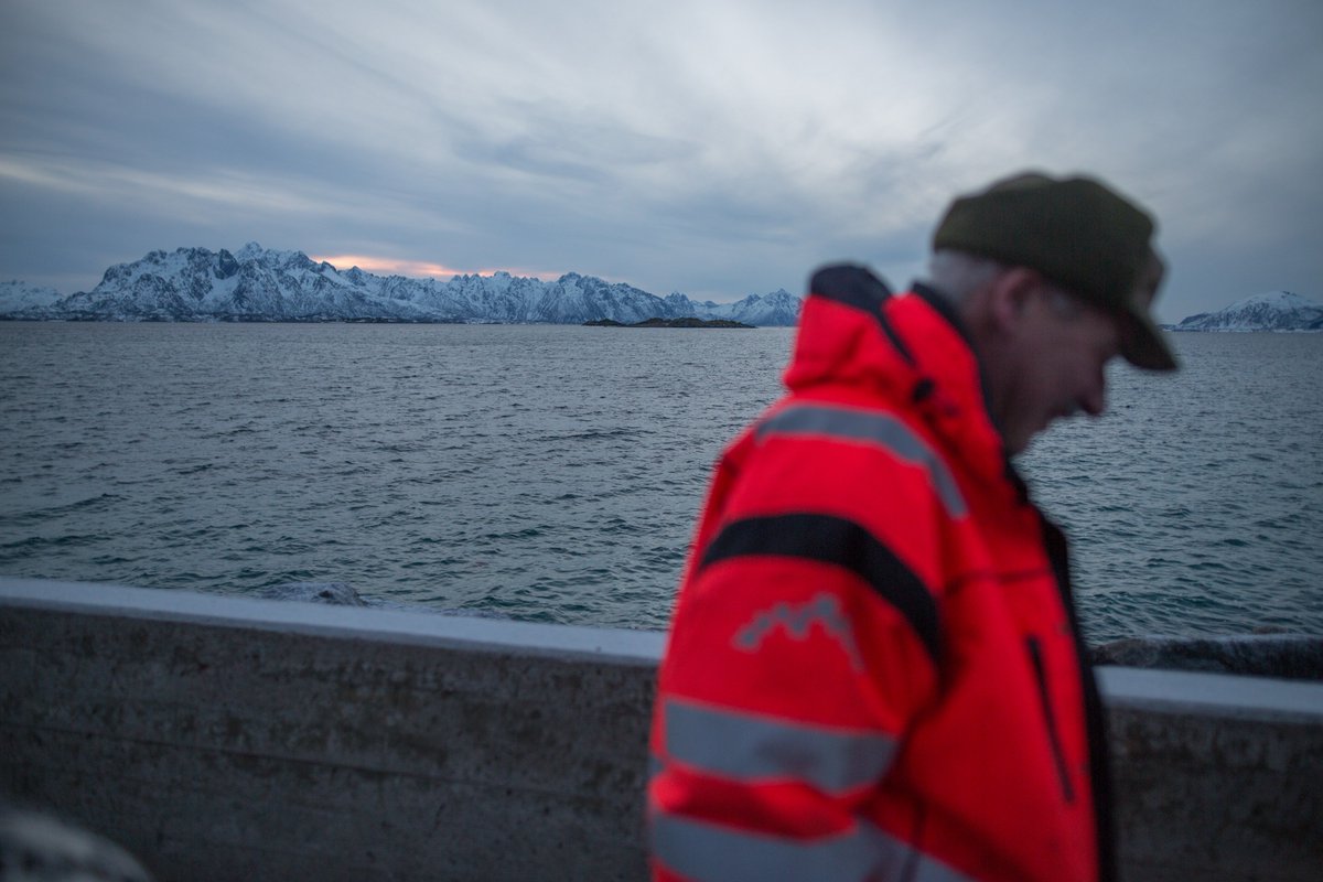 yderst's tweet photo. Livet til Leif: Getting real på dørstokken til Lofoten, der havet er en eneste stor, blank hovedvei: 
https://t.co/oHQPezk0dX https://t.co/OjPKRcrNwq