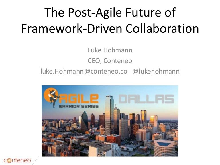 alpiazza's tweet image. Great stuff from @lukehohmann and the @conteneo team: The Post #Agile World of #FrameworkDriven #Collaboration buff.ly/2F4HlN2

#collaborativeframeworks #seriousgames #innovationgames