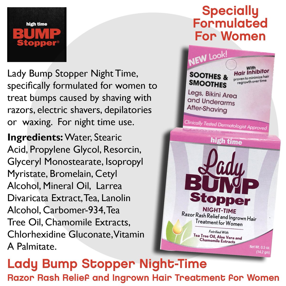 High Time Products On Twitter Treat Ingrown Hair While You Sleep
