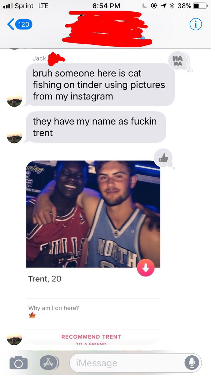romero_logan10's tweet photo. Soooo my friend just found out that somebody was using his Instagram pictures for their Tinder... 😂😂 #watchoutfortrent #CatfishSzn https://t.co/SUSQVsiWl9