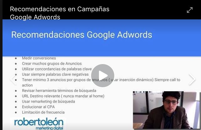 robertoleong's tweet photo. NUEVO VIDEO ¿ Ya Usas #GoogleAdwords ? Te comparto algunas mejores Prácticas para Optimizar tus Campañas!  https://t.co/TNuMPQ8QES https://t.co/ZAAgaTgfp9