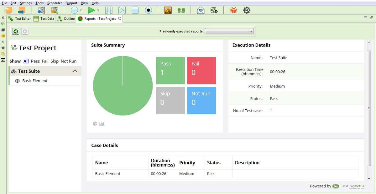 pratik_tester's tweet image. Generate #reports and #VisualLog of your #TestCases with the help of TestingWhiz: goo.gl/6GXkI2