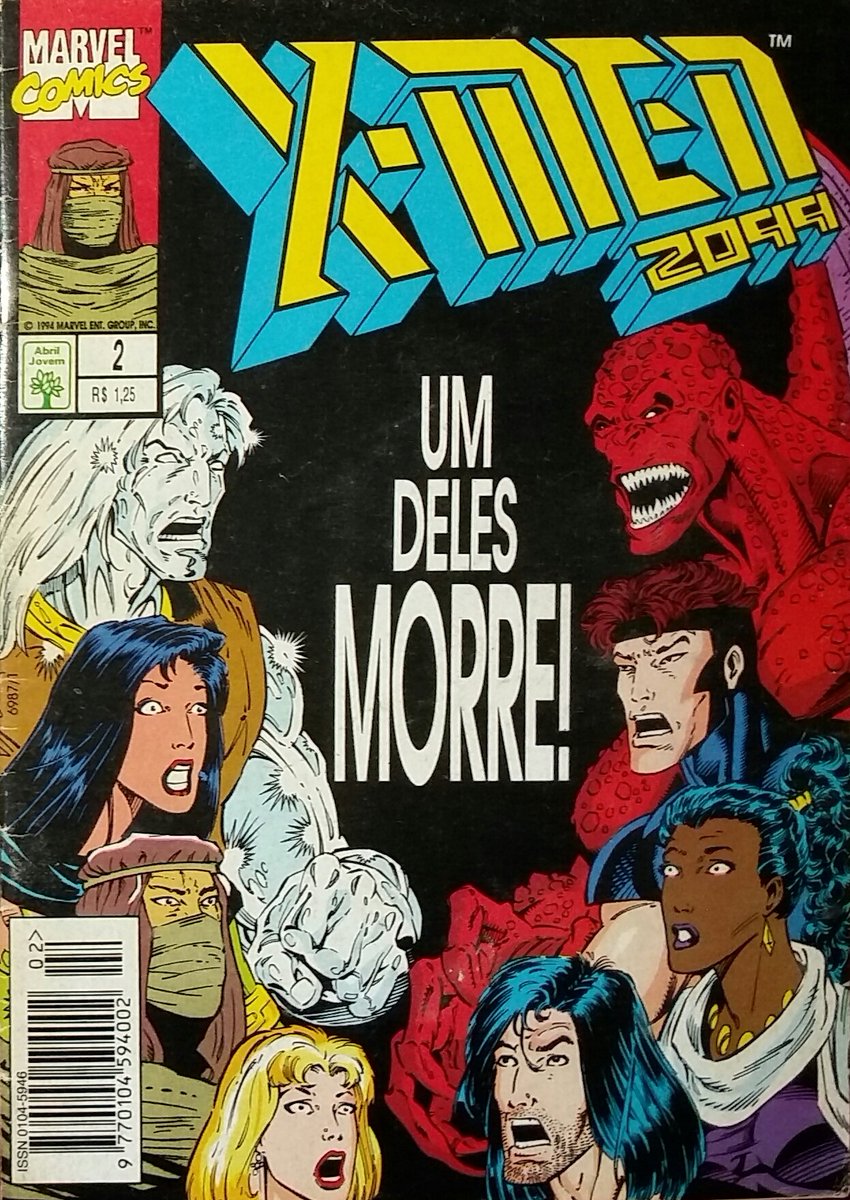 AquinaBanca's tweet photo. X-Men 2099 #2 - Editora Abril - Setembro de 1994
#comics #quadrinhos #gibis #marvelcomics #marvel #marvel2099 #xmen2099 #skullfire #bloodhawk #desertghost #krystalin #metalhead #junkpile #serpentina #meanstreak #ronlim #instacomics https://t.co/k4HZiDuq1s