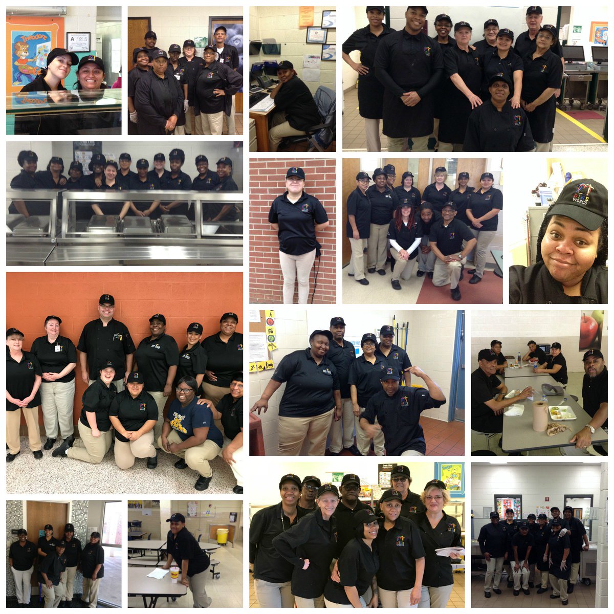 WSFCSFood's tweet photo. We celebrated our team with new WS/FCS DINE hats for everyone yesterday! Check out our staff as #weigniteinclusion in the @wsfcs cafes! 
@ChartwellsK12 @ChartwellsDIAC https://t.co/0cGZo6J4Fk