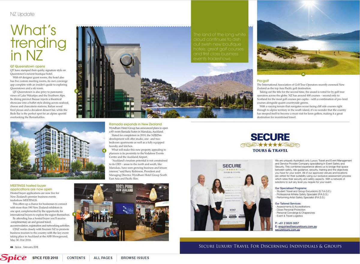SecureTours1's tweet photo. Make sure to have a look at our managing director @Matt_Harrison01 article in Spice News February Edition pg. 30 about the rising risks in events and the need for security. https://t.co/VKQ3C9VtZT